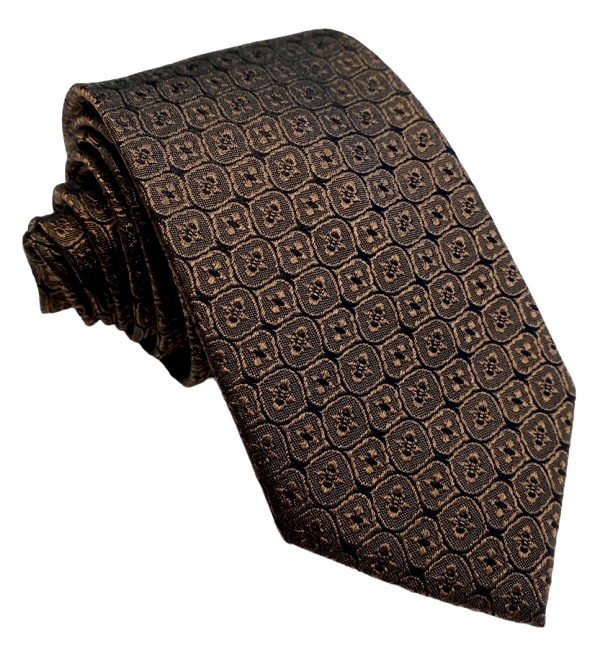 Hnedá kravata hodváb V.I.P.