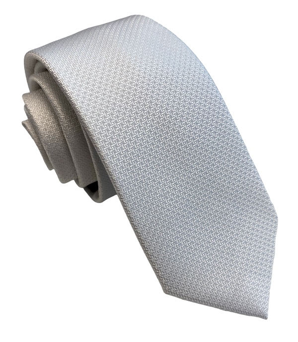 Biela kravata polyester