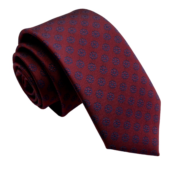 Bordová kravata polyester