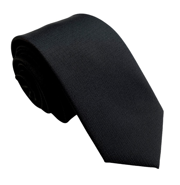 Čierna kravata polyester