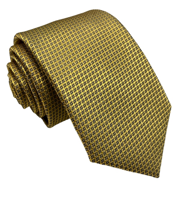 Žltá kravata polyester