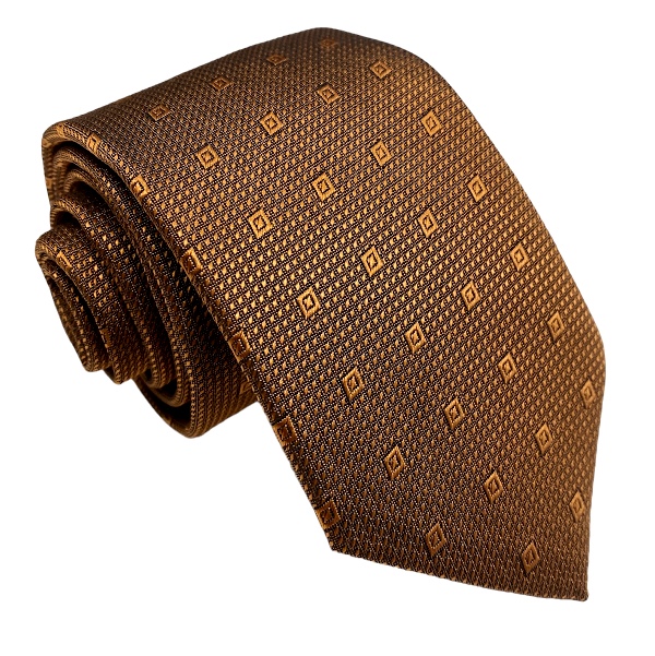 Hrdzavá kravata polyester