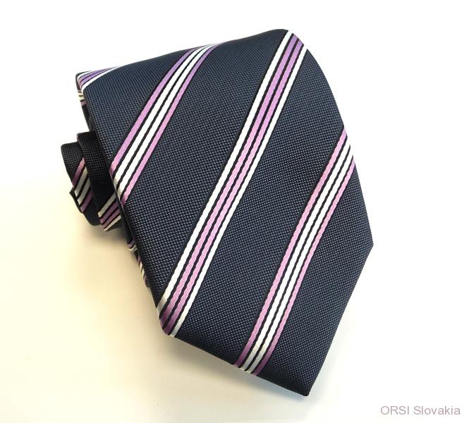 Sivá kravata polyester