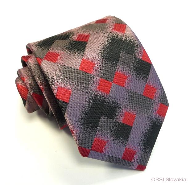 Staroružová kravata polyester