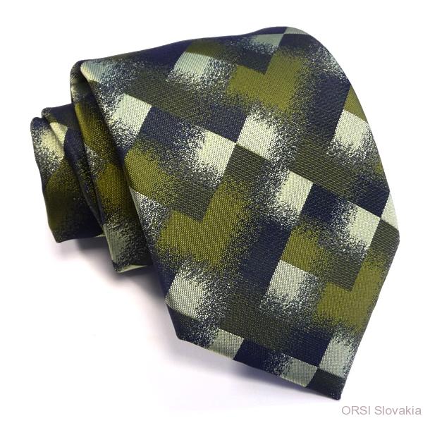 Zelená kravata polyester