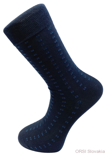 Ponožky modré s obdĺžnikmi