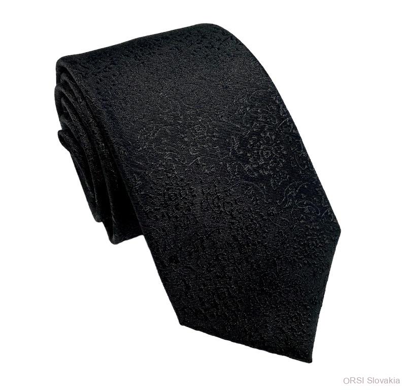 Čierna kravata hodváb V.I.P.