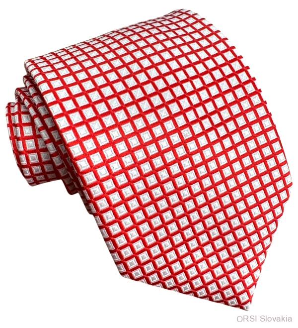 Červená kravata polyester