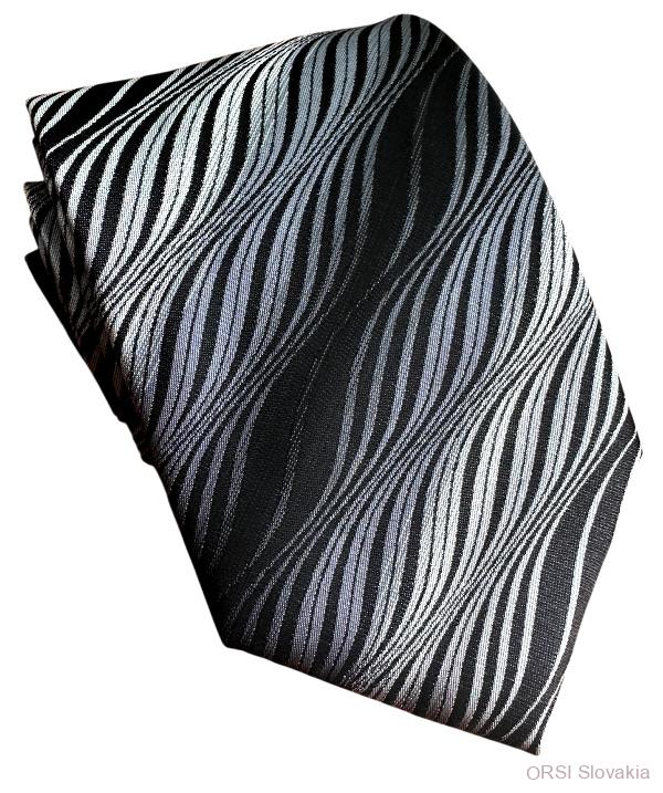 Čierna kravata polyester