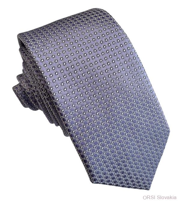 Fialová kravata polyester