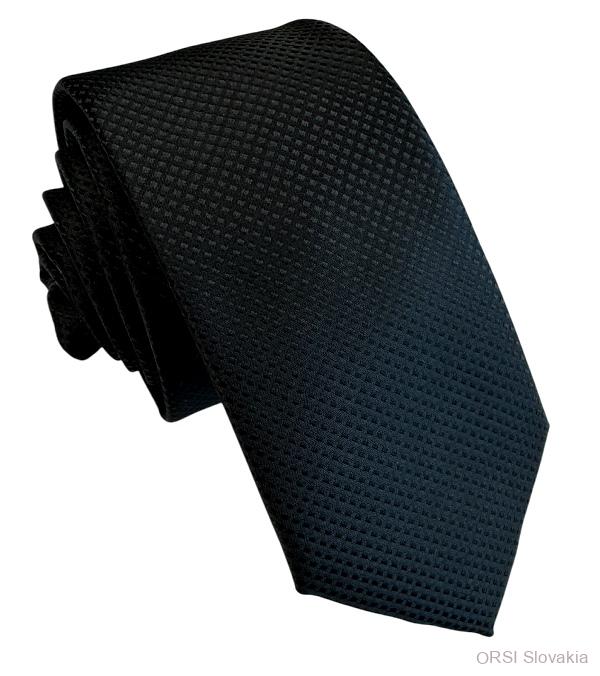 Čierna kravata polyester