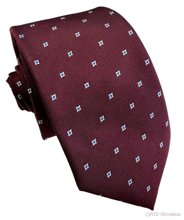 Bordová kravata