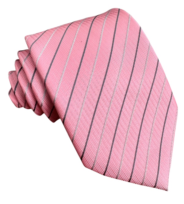 Ružová kravata polyester