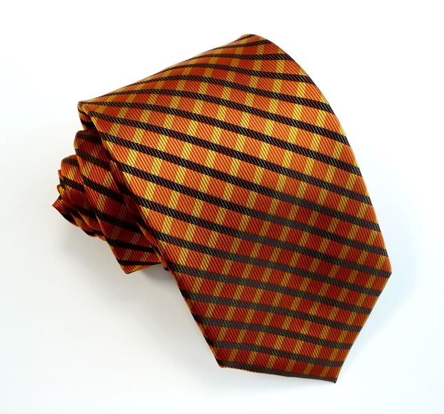 Oranžová kravata polyester