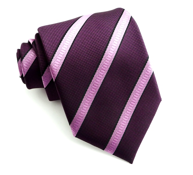 Fialová kravata polyester