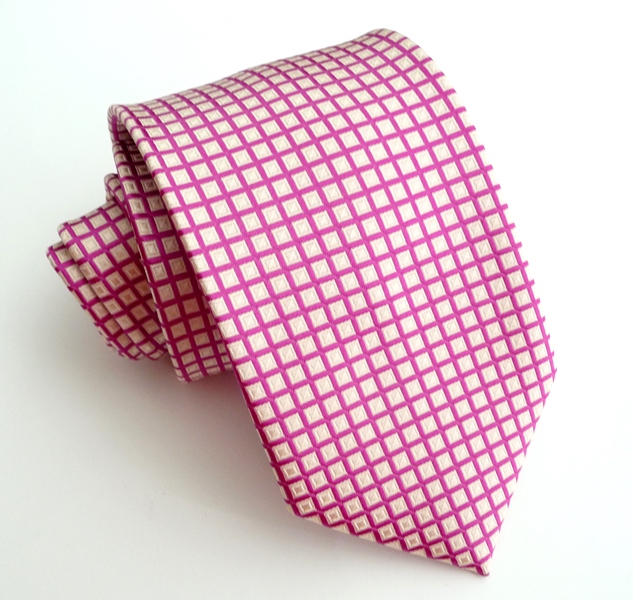 Magentová kravata polyester