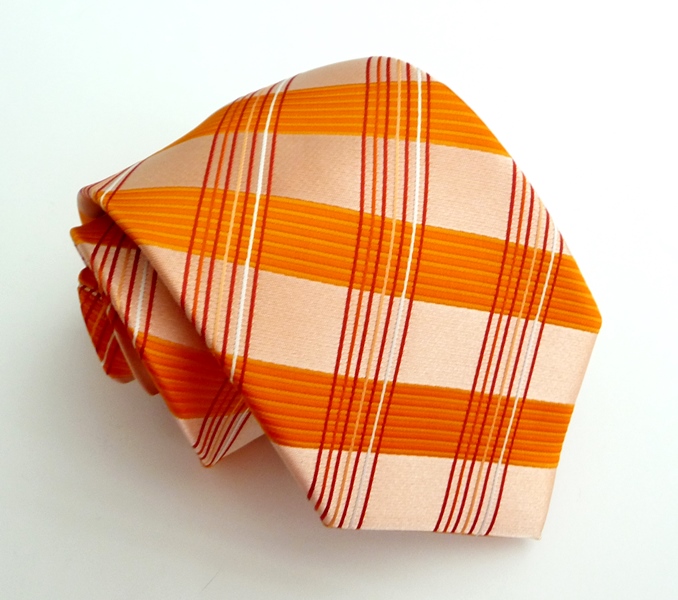 Oranžová kravata polyester