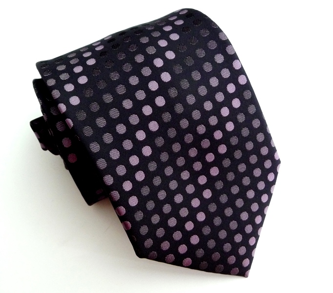 Fialová kravata polyester
