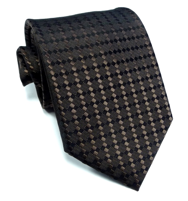 Hnedá kravata polyester