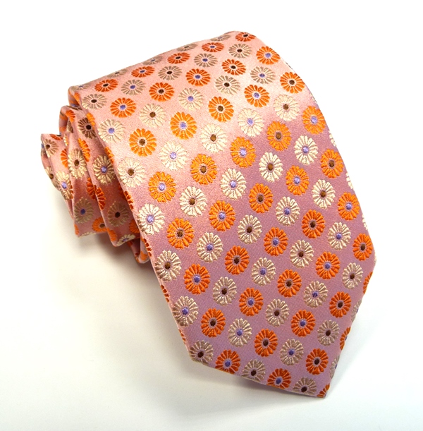 Oranžová kravata hodváb V.I.P.
