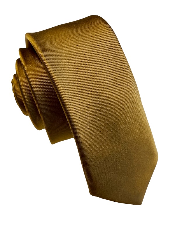 Hnedá SLIM kravata