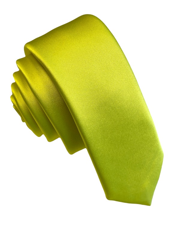 Žltá SLIM kravata