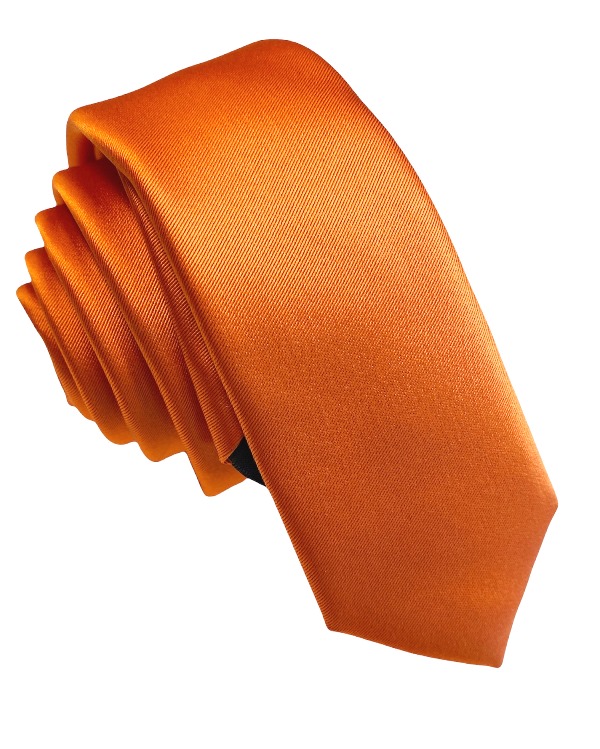 Oranžová SLIM kravata