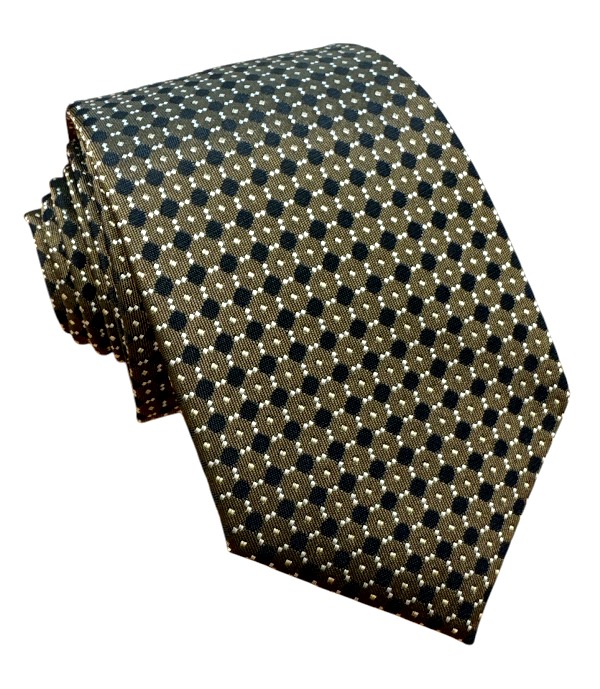 Hnedá kravata polyester
