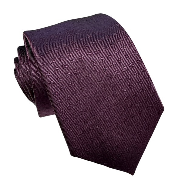 Baklažánová kravata polyester