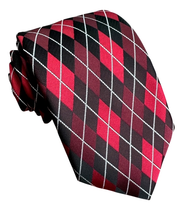 Červená kravata polyester