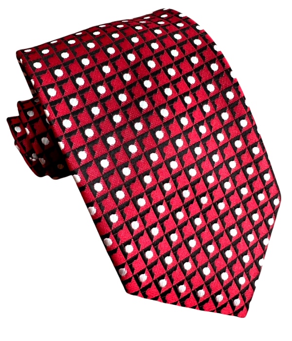 Červená kravata polyester