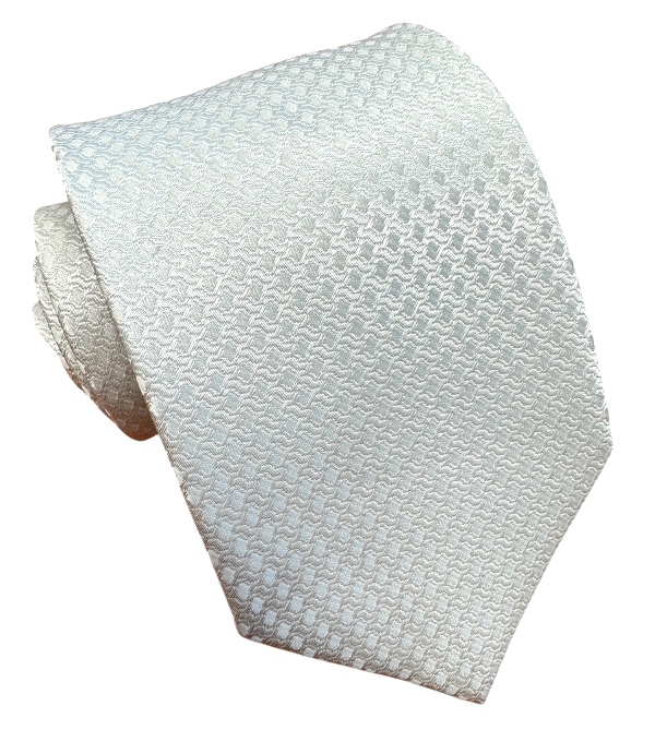 Biela kravata polyester