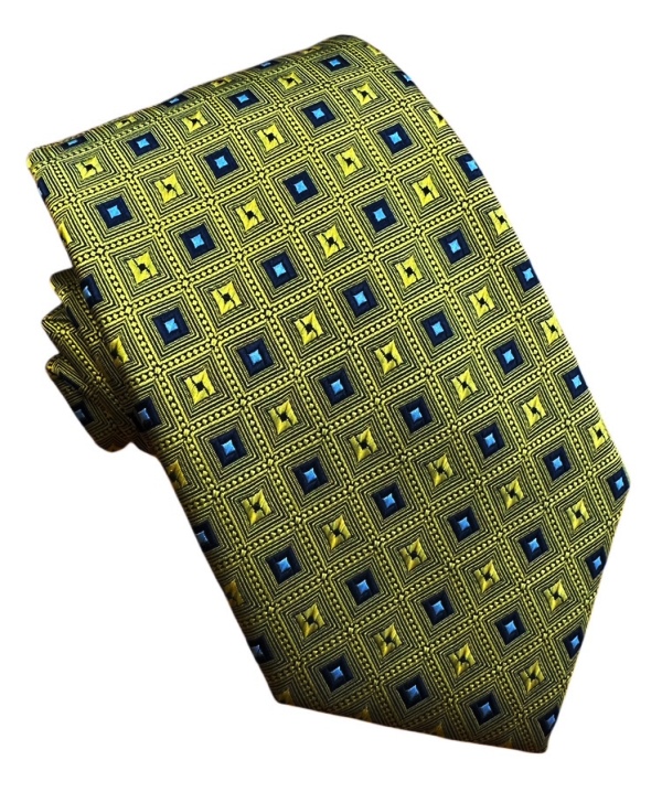 Žltá kravata polyester