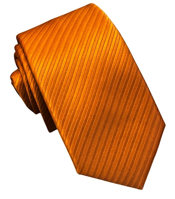 Oranžová kravata polyester