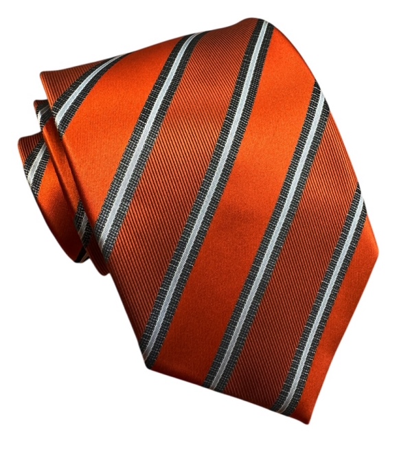 Oranžová kravata polyester