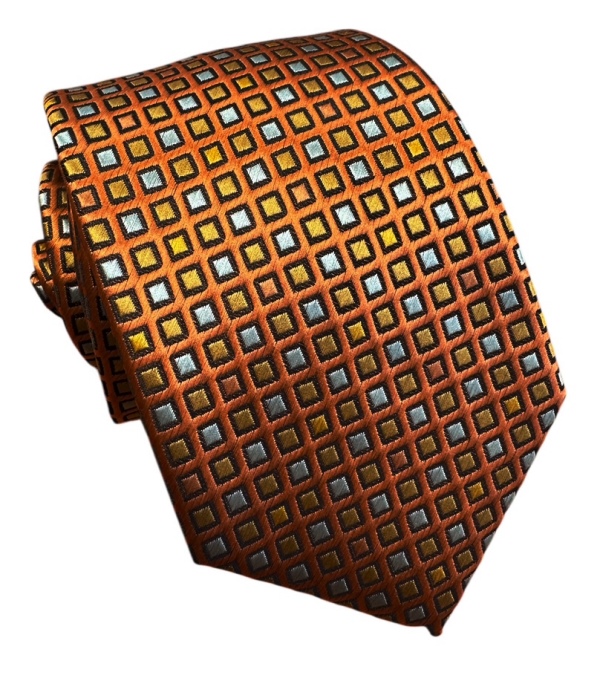 Oranžová kravata polyester