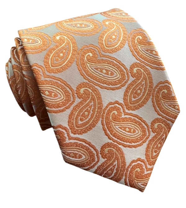 Oranžová kravata polyester