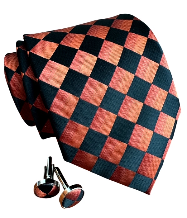 Oranžová kravata polyester