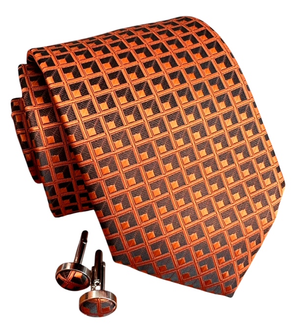 Oranžová kravata polyester