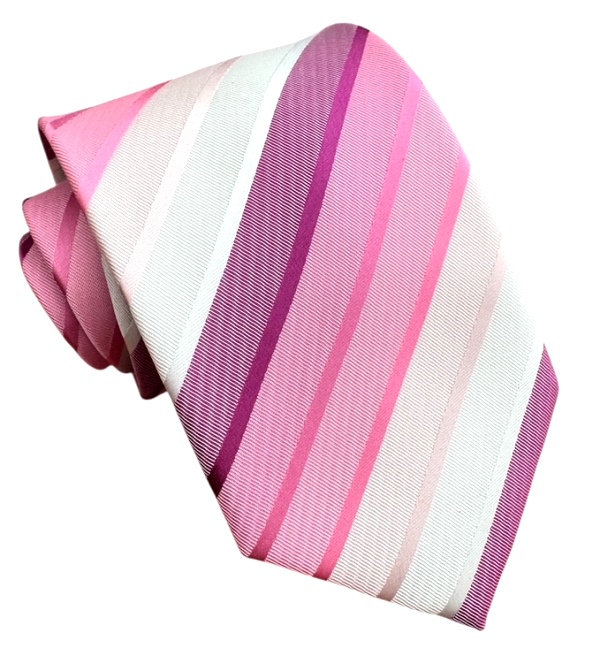 Ružová kravata polyester
