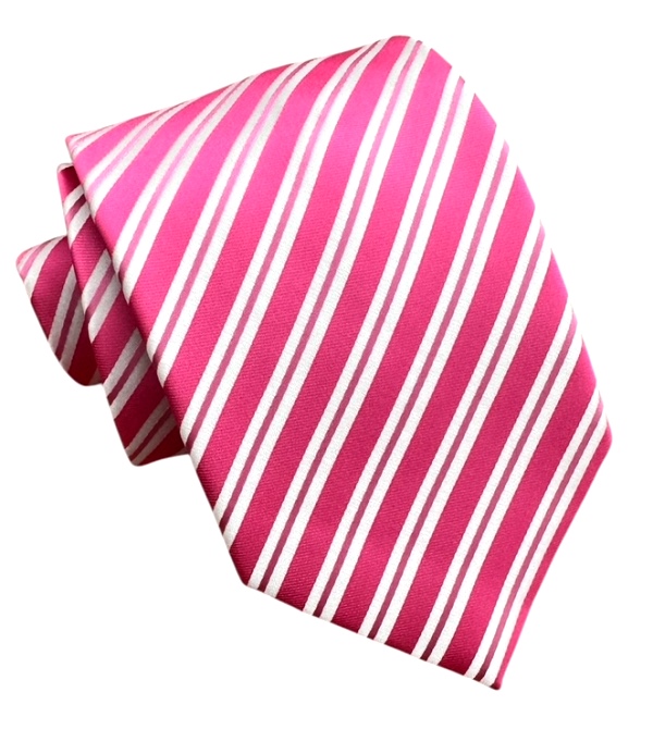 Ružová kravata polyester