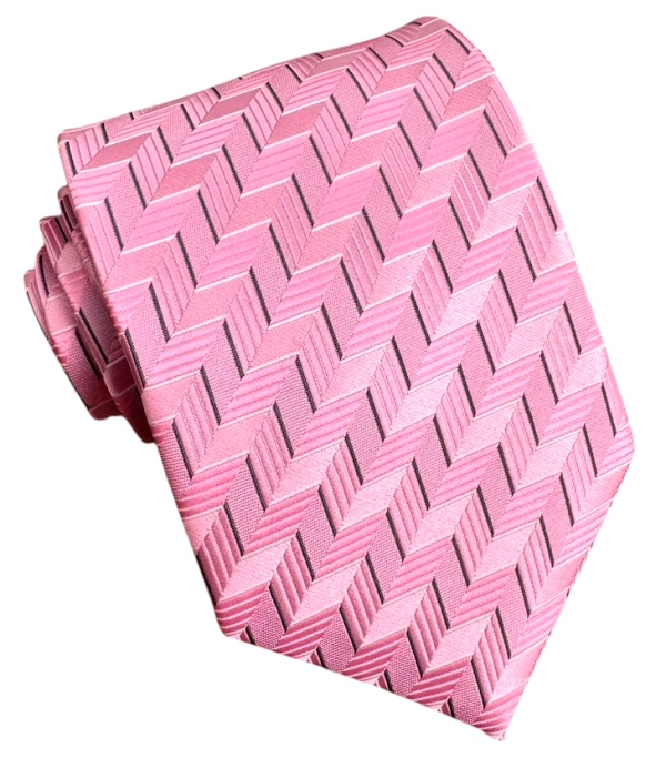 Ružová kravata polyester