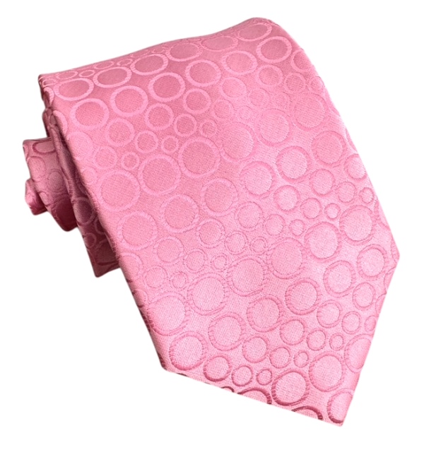 Ružová kravata polyester