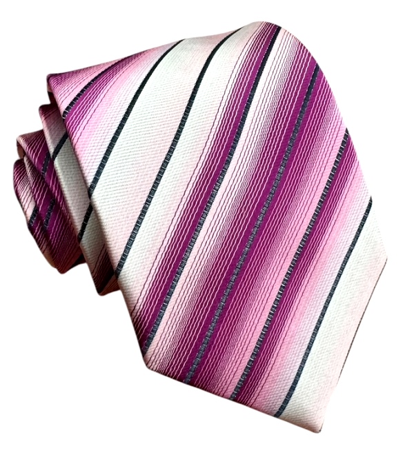 Magentová kravata polyester