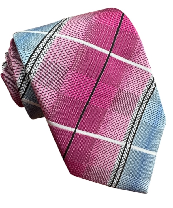 Magentová kravata polyester