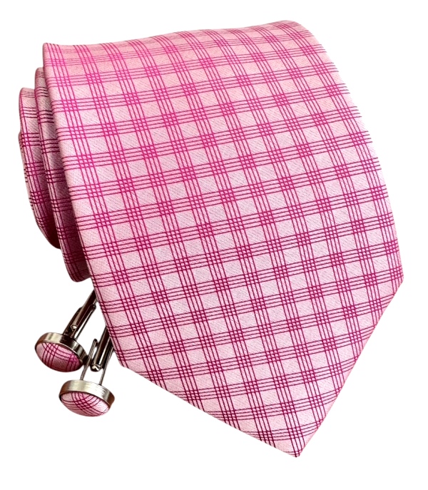 Magentová kravata polyester