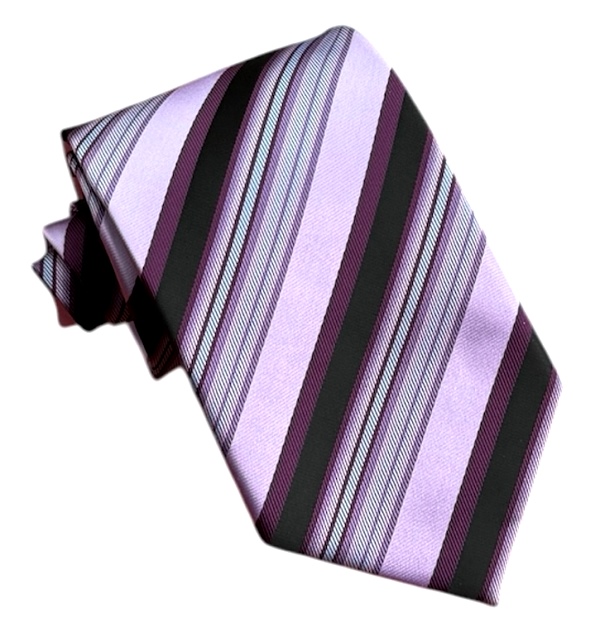 Fialová kravata polyester