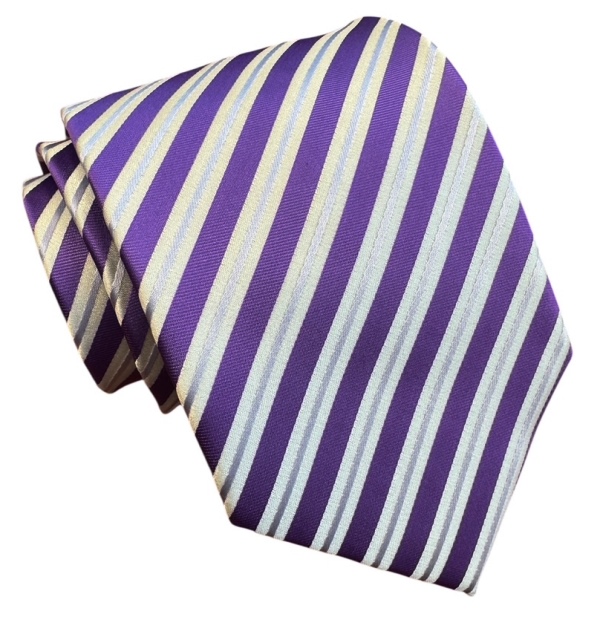 Fialová kravata polyester