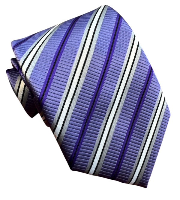 Fialová kravata polyester