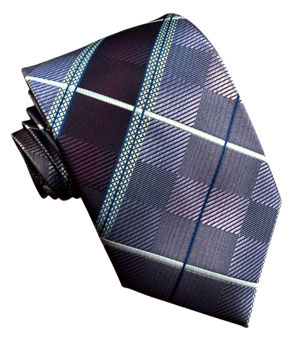 Fialová kravata polyester